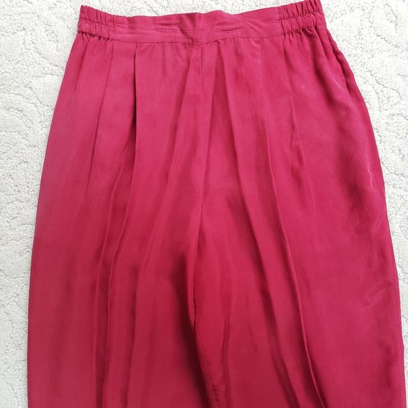 Vintage Class Silk Trousers with Embroidered Beaded Vest Set Sz14 - Picture 3 of 15